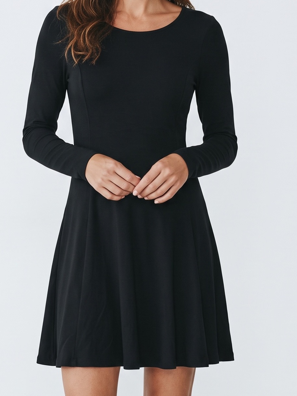 Polo Ralph Lauren Girls Modal Fit&Flare Dress Long Sleeve New England Preppy